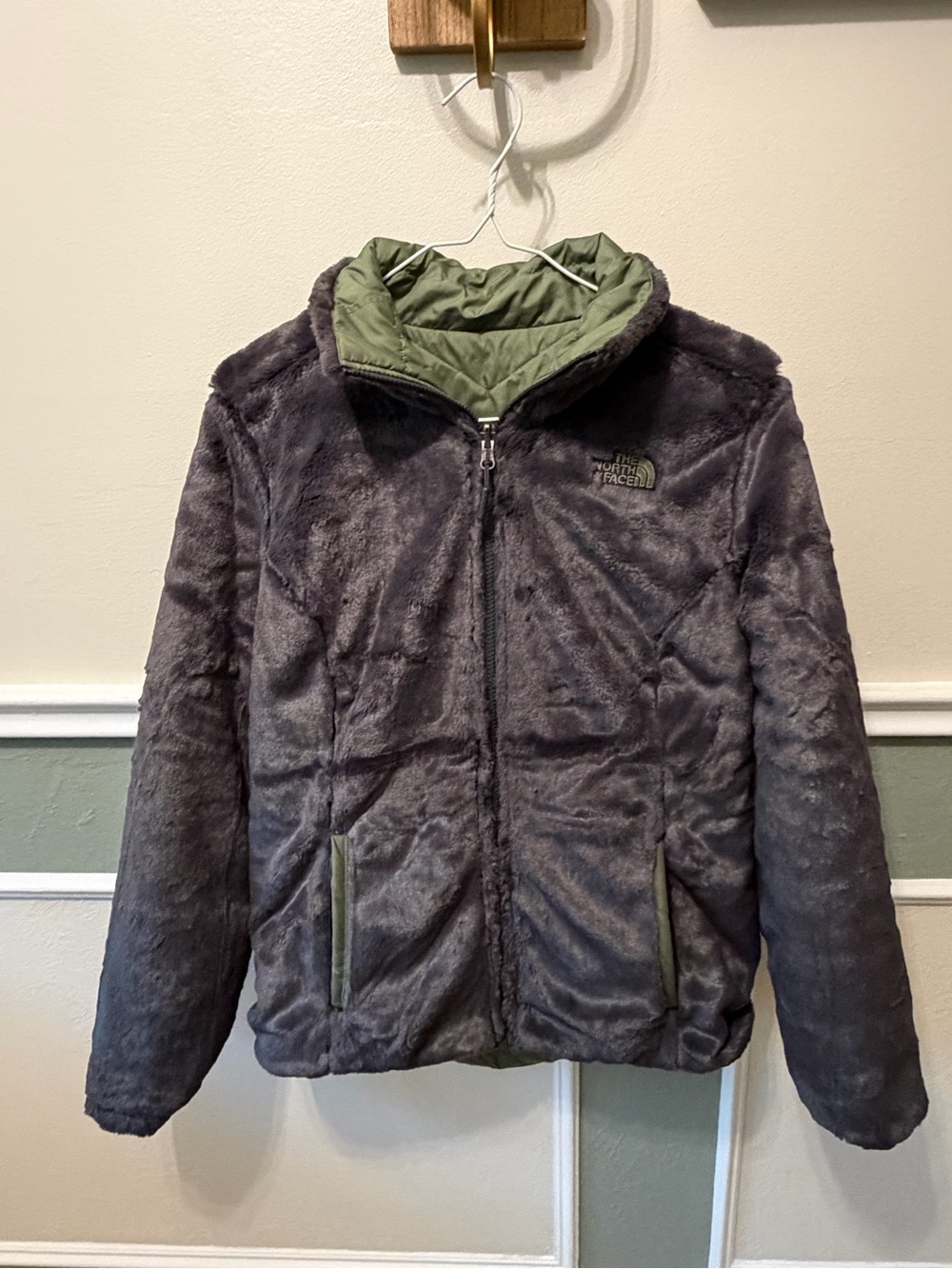 The North Face Charcoal or Olive jacket (reversible)